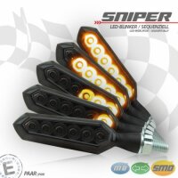 LED-Blinker "SNIPER" | SEQ  | Alu | schwarz