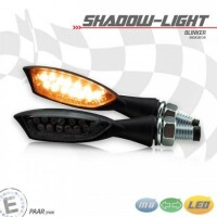LED-Blinker "Shadow light" | Alu | schwarz