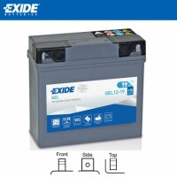 Batterie | EXIDE | GEL 12-19 | GEL | 19 AH