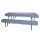 Hussen Polster Set für Bierzeltgarnitur Festzeltgarnitur Biertisch blau weiß