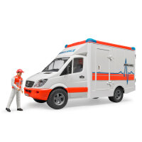 BRUDER Spielzeug MB Sprinter Ambulanz Krankenwagen mit...