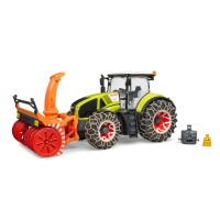 BRUDER Spielzeug Claas Axion 950 Traktor mit Schneeketten...