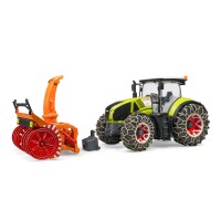 BRUDER Spielzeug Claas Axion 950 Traktor mit Schneeketten...