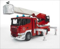 BRUDER Spielzeug 03590 LKW Scania R-Serie Feuerwehrleiter...