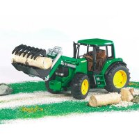 BRUDER Kinder Spielzeug Modell Traktor John Deere 6920 Frontlader / 02052