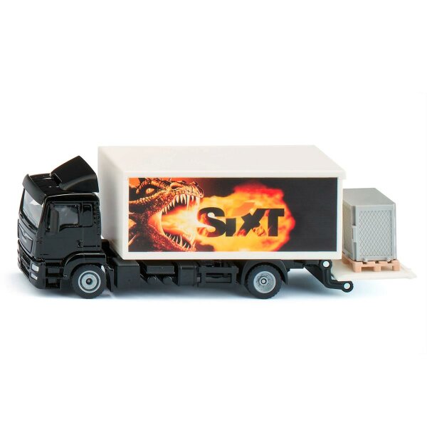 SIKU Spielzeug MAN UPS LKW mit Kofferaufbau und Ladebordwand Logistik / 1997