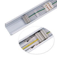 Lichtbandsystem Demalux LED Endschiene Schiene für Klickleuchte Leuchte 150 cm