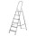 Alu - Haushaltsleiter Leiter Klapptritt Stehleiter Trittleiter 6 Stufen 150 kg