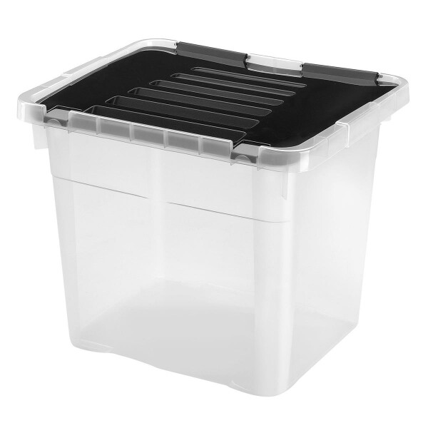 Aufbewahrungsbox 36 Liter mit Deckel Lagerbox Spielzeugbox Nähbox Werkzeugbox