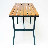 Gartentisch "Modern" 110 cm Holz/Metall