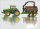 SIKU Traktor mit Forstanhänger Spielzeugauto Modellauto John Deere Anhänger 1954