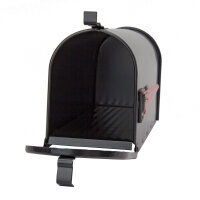 Alu American Mailbox Postkasten US Briefkasten mech. Postmelder Retro Schwarz