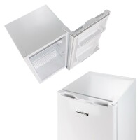 Tischkühlschrank mit Gefrierfach Kühlschrank Kühlgerät Camping weiß 80 l 44cm