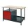 Werkbank Werktisch Aerbeitstisch Werkstatt Tisch Eko 1T rot anthrazit 120x60 cm
