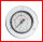 Manometer mit Frontring verchromt für Bremsenentlüftungsgerät Art. 24945 + 24946