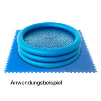 Poolmatte Unterlage Schutzmatte für Pool Planschbecken Zelt 9 x 50x50 cm blau