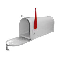American Mailbox aus Stahl, Weiß