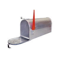 American Mailbox US Briefkasten Postkasten Standbriefkasten Retro aus Alu silber