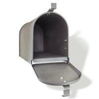 American Mailbox aus Stahl, Anthrazit