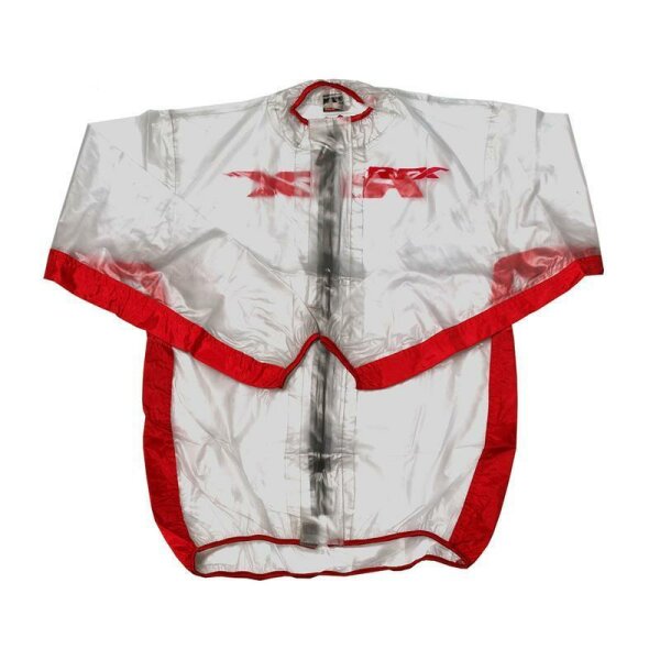 RFX Sport Regenjacke (Transparent/Rot) Erwachsene Größe L